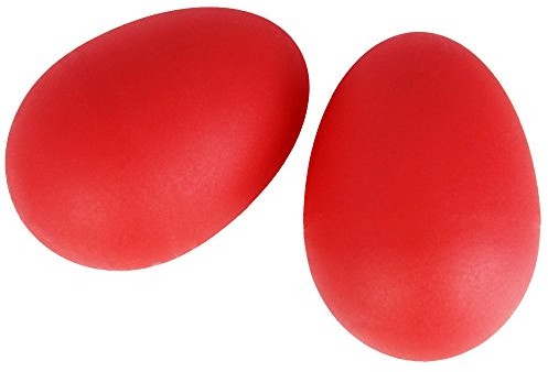 A-Star A-Star Plastikowe shakery do jajek czerwone - para - shakery rytmowe dla dzieci AP5201RD