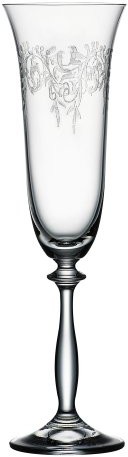 Bohemia Cristal Romance 093 006 014 kieliszek do szampana, ok. 190 ml, szkło kryształowe, 6 sztuk 003/010/181/007