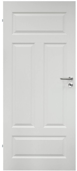 Drzwi pełne Nord 90 lewe białe