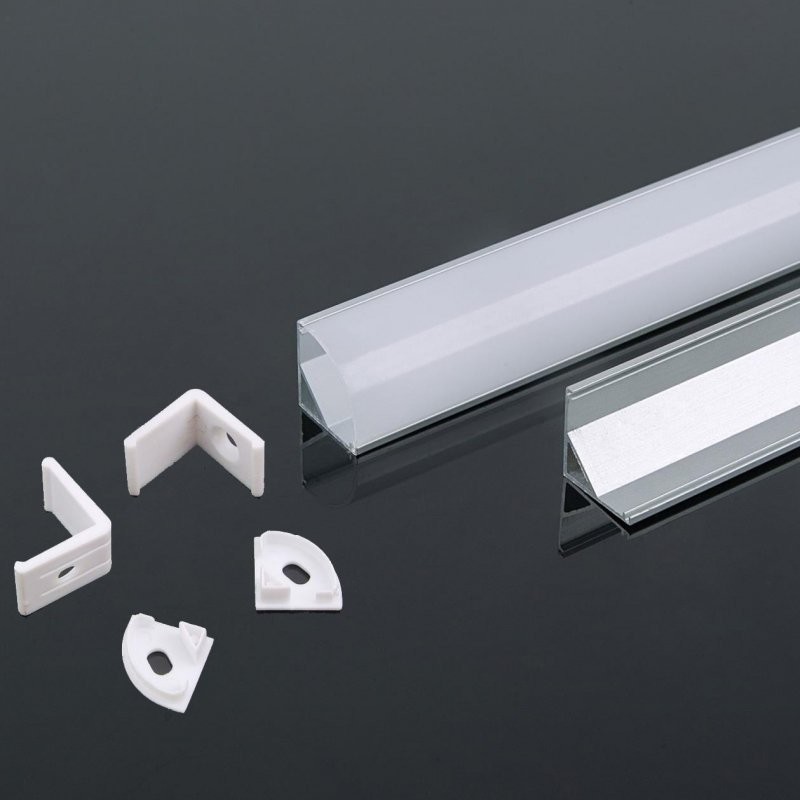 V-TAC Profil Aluminiowy 2000x15.8x15.8mm Klosz Mleczny VT-8109