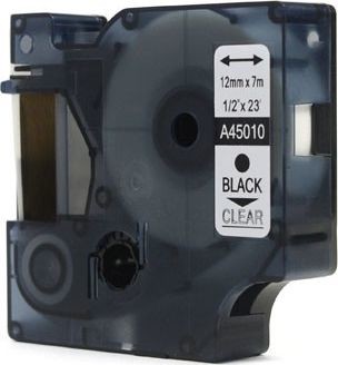 Dymo Taśma D1 Czarny na Przezroczystym 12mm x 7m LM100 LM110 LM120 LM150 LM160 LM200 LM210D LM220 LM260 LM280 LM300