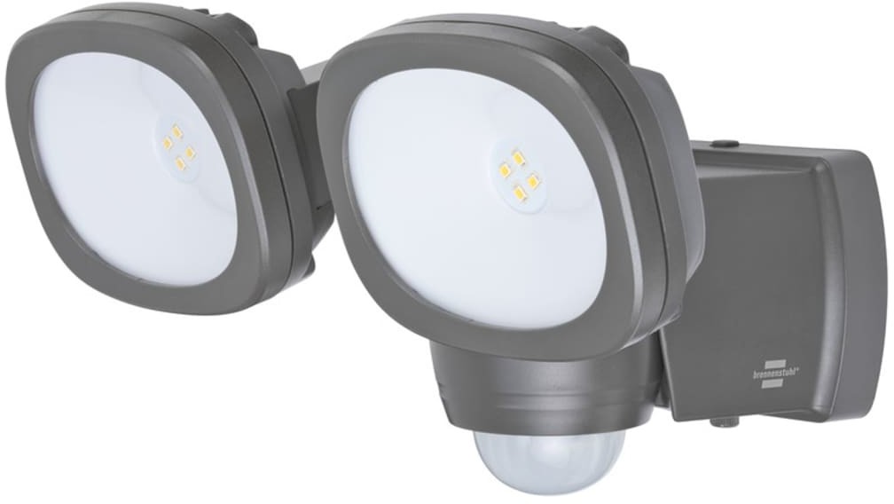 Brennenstuhl Podwójny reflektor LED LUFOS na baterie, szary, 2x240 lm 1178900200