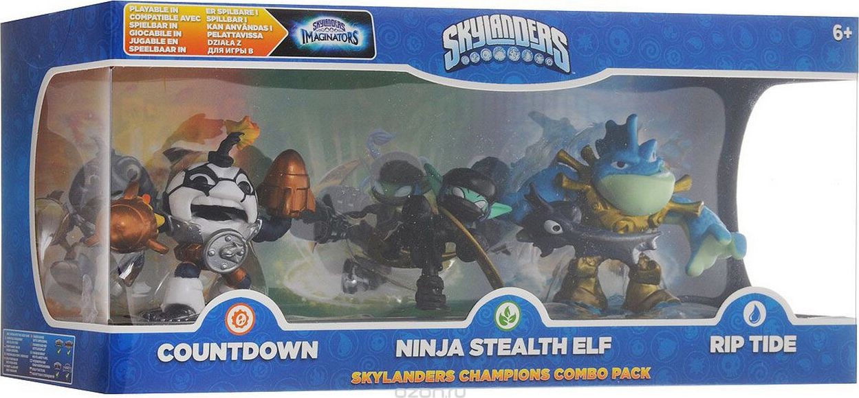 Activision Skylanders Imaginators Champions Combo Pack Countdown Ninja Stealth Elf Rip Tide 87935EU