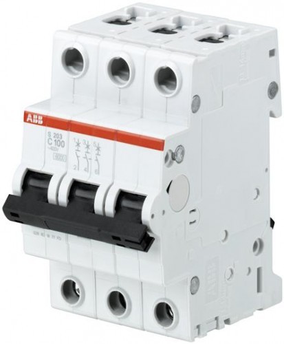 ABB Wyłącznik nadmiarowo-prądowy serii STANDARD 3-polowy C 80A 6kA S203-C80 2CDS253001R0804 S203-C80