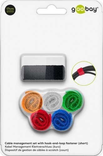 goobay Organizer kabli na rzepy 6 szt 6 kolorów Goobay AKGB70350