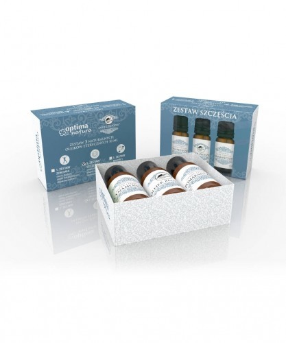 OPTIMA NATURA ZESTAW SZCZĘŚCIA 3 x 10 ml olejki eteryczne cynamonowy złodziei pomarańczowy