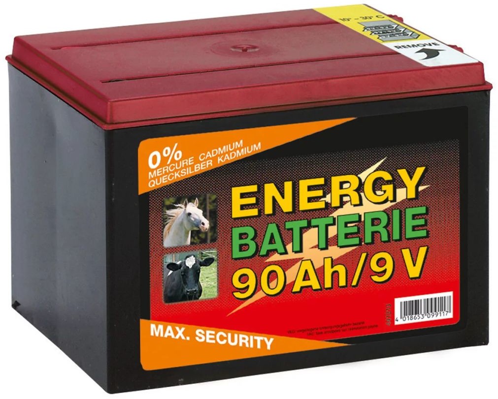 Whitenergy Kerbl Suchy akumulator cynkowo-węglowy 9 V 90 Ah 441213 Kerbl