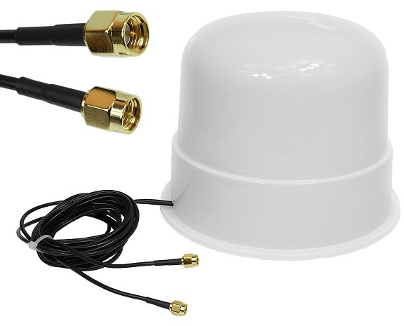 Pokojowa antena Lte 4G Mimo 12dBi 2x3m SMAm