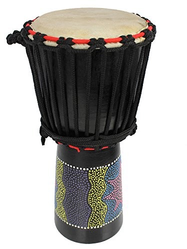 A-Star A-Star 18 cm malowany kolorowy bęben Djembe  autentyczny ręcznie robiony, linowy, naturalna głowa edukacyjny bęben ręczny  wysokość 40 cm BDJ740