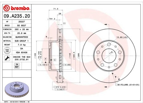 BREMBO 09.A235.20
