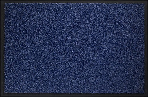 ID MAT ID Matt 608005 dywan mirande włókno wycieraczka Nylon/PVC podgumowany 80 x 60 x 0,9 cm, niebieski, 60 x 80 cm MIRANDE608005