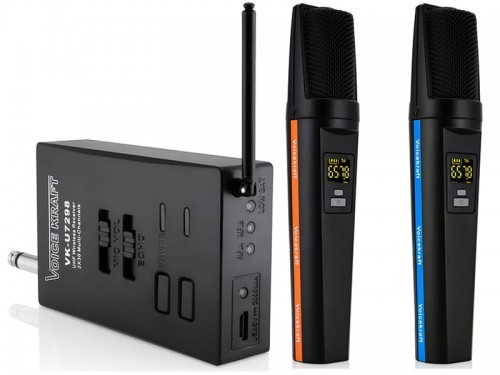 Voice Kraft Dwa mikrofony bezprzewodowe VoiceKraft VK-U7298 VK-U7298