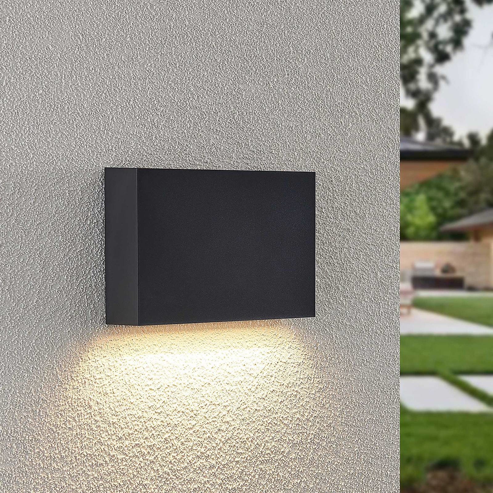 LINDBY Lindby Jarte kinkiet zewnętrzny LED, 20 cm down