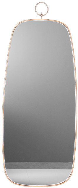 Home Euro Złote owalne lustro retro z zawieszką 41 x 99 x 1,5 cm TOYJ19-091