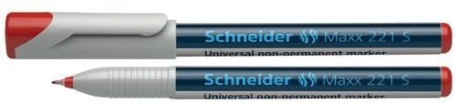 Schneider uniwersalnym marker Maxx 221 NON-Permanent S, 0,4 MM, można przecierać na mokro, czerwony 112502