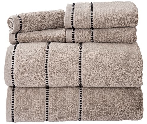 Lavish Home Quick Dry kartusz bawełna Zero Twist zestaw 6 ręczników, biały 67-0024-T