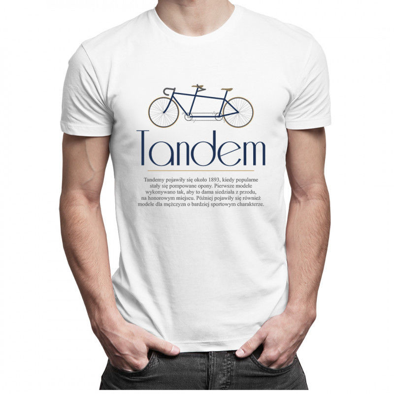 Tandem - męska koszulka z nadrukiem 8707