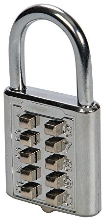 Silverline 960640 cyfrowa kłódka szyfrowa, z możliwością kombinacji 10 cyfr, 38 mm 960640