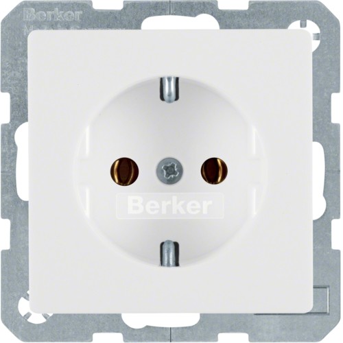Berker Q1/Q3/Q7 biały gniazdo SCHUKO B_47436089