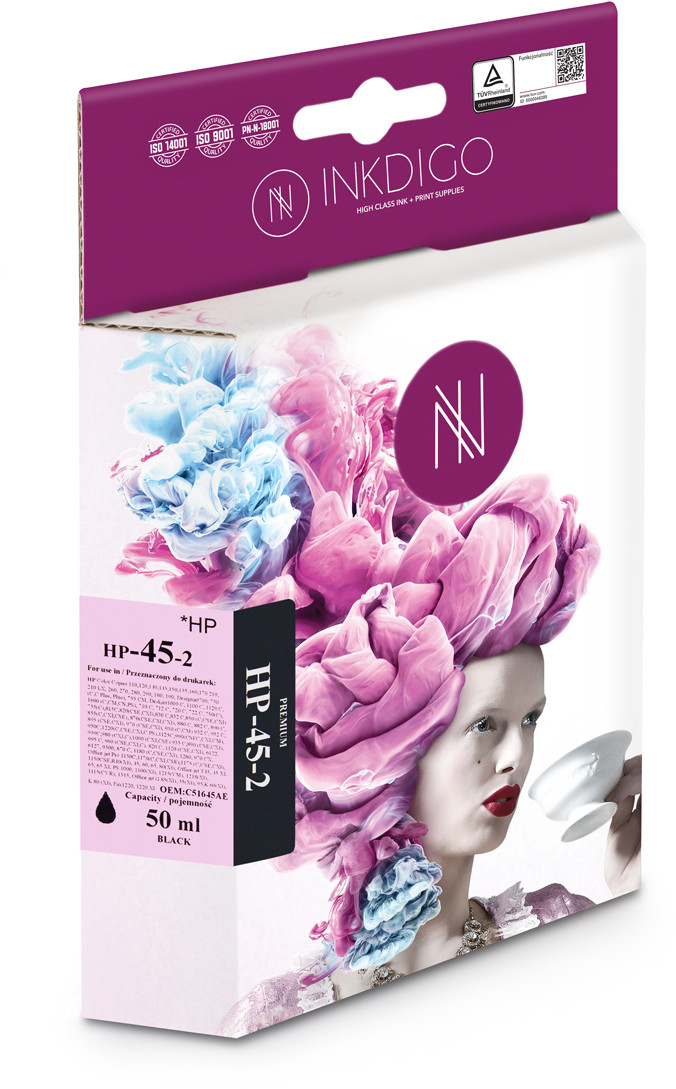 Inkdigo Zamiennik tuszu INKDIGO HP 45 (C51645AE) Black HP-45-2