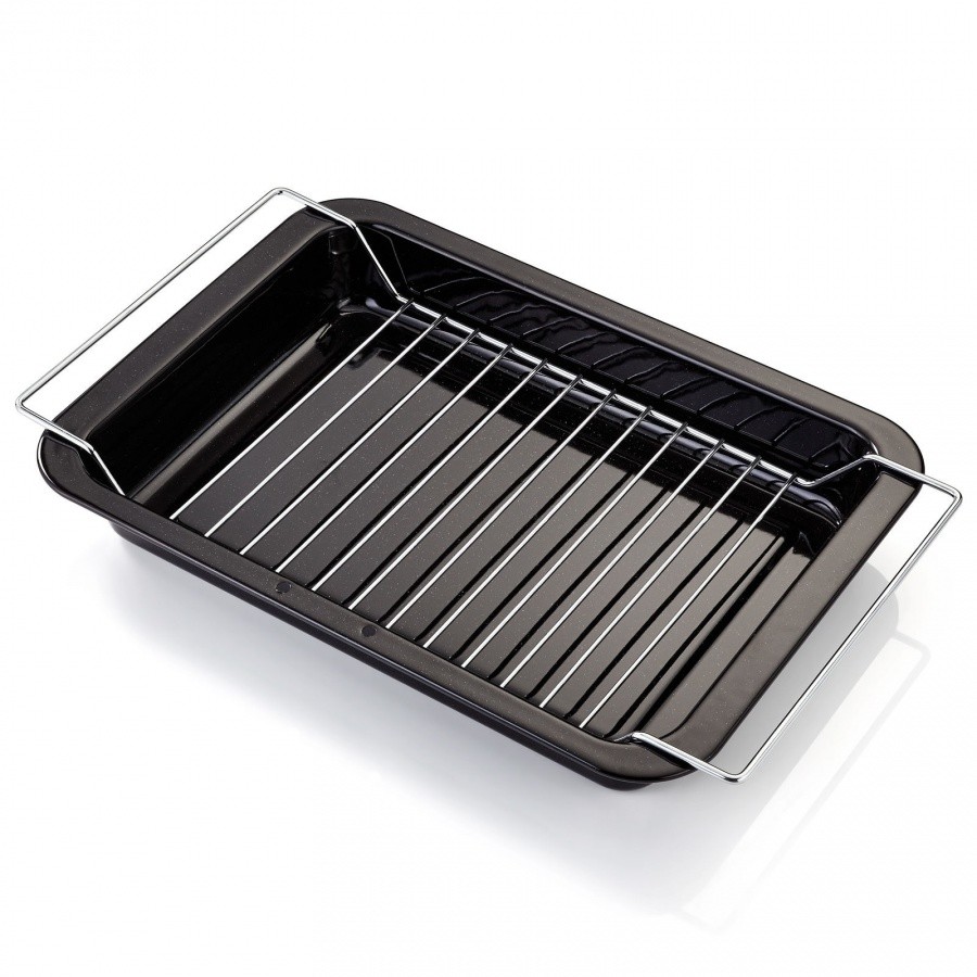Judge Judge Taca grillowa z rusztem 39x25x5cm emaliowany z powłoką granitową) JU-JS30