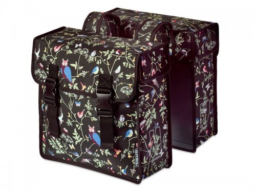 Basil Sakwa miejska podwójna WANDERLUST DOUBLE BAG 35L, mocowanie na paski, wodoodporny poliester, czarna A-BAS-17642