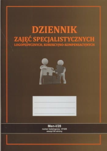 Firma krajewski Dziennik zajęć specjalistycznych - logopedycznych [Men-I/28] Men-I/28