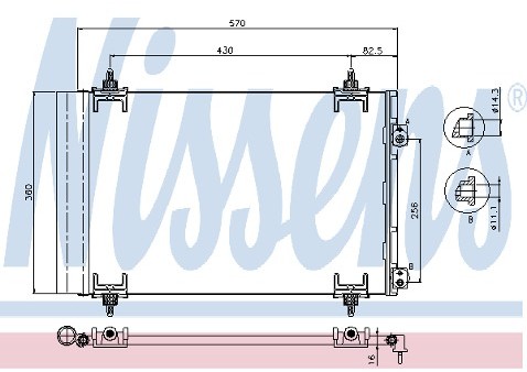 NISSENS Skraplacz, klimatyzacja 94826