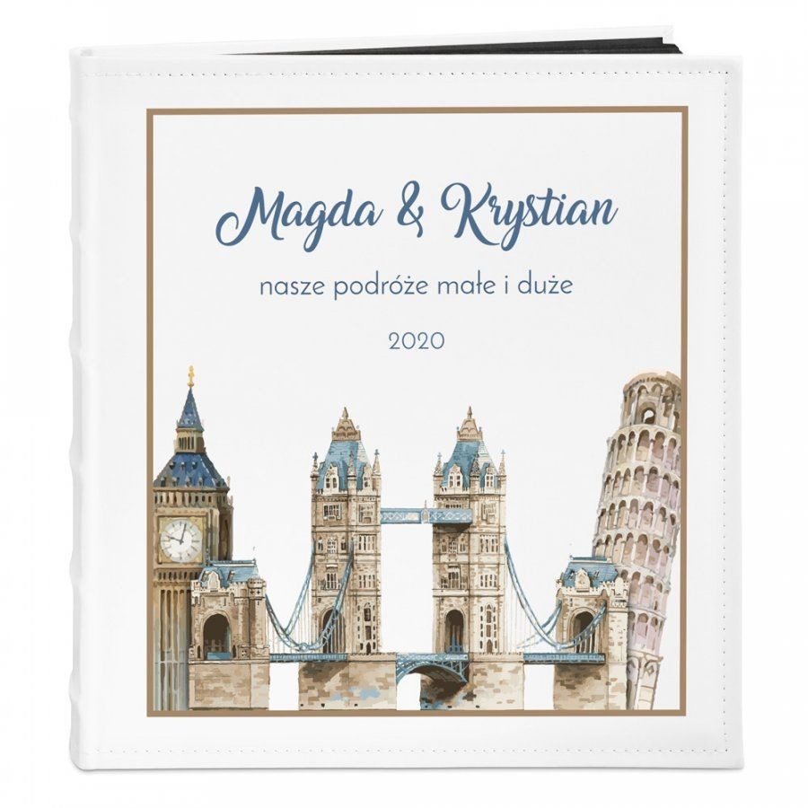 NA Murrano Album Zdjęcia Duży Podróże Prezent Nadruk ALB-BC-BK-UV-033
