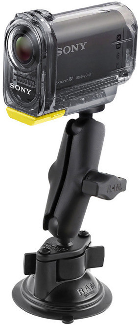 Sony RAM Mounts RAM Mounts Uchwyt do kamer Action Cam & Action Cam z Wi-Fi montowany do szyby RAM-B-224-1-366U