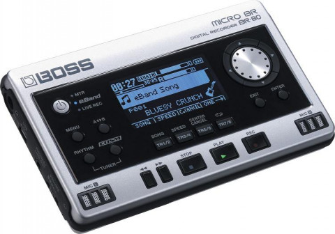 Boss Rejestrator audio BR-80 Ilość kanałów nagrywania 2 WAV 16 Bit 44.1 kHz