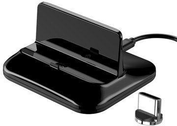 Samsung Magnetic Charge Base Type C Micro Charging Station Holder for iPhone Huawei Xiaomi Smart Phones