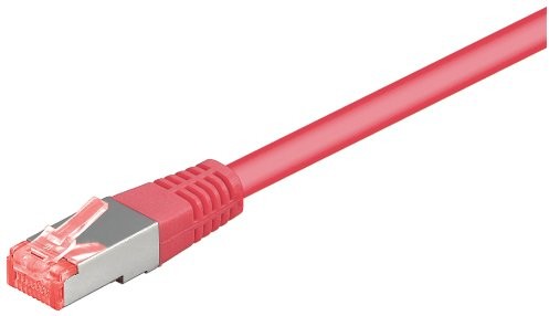 Wentronic Cat6 SSTP kabel sieciowy (2 X RJ45, 3 m) Magenta 4040849934391