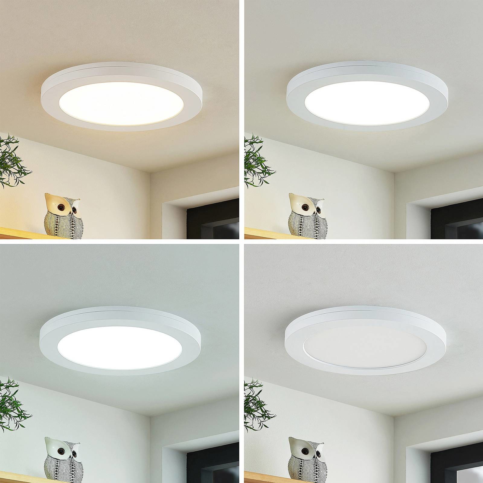 PRIOS Prios Aureka lampa sufitowa LED, czujnik, 22,5 cm