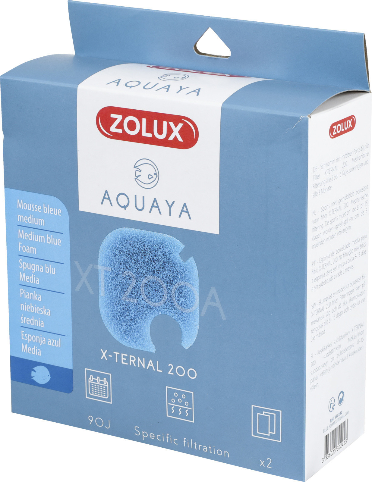 Zolux AQUAYA Wkład gąbka Blue Foam Xternal 200 330242