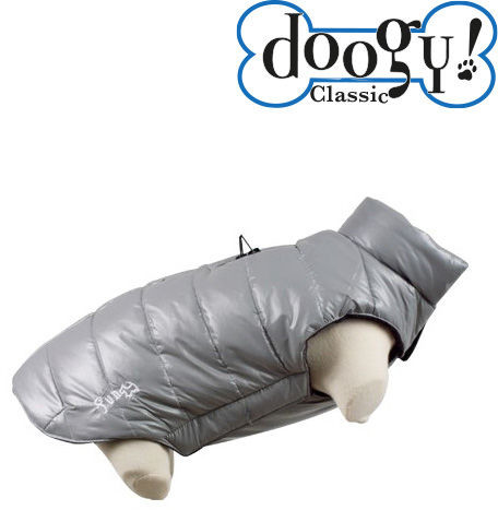 Doogy Doogy Fan wygodna kurtka/bezrękawnik, srebrny - Długość: 38cm DOG-N3153