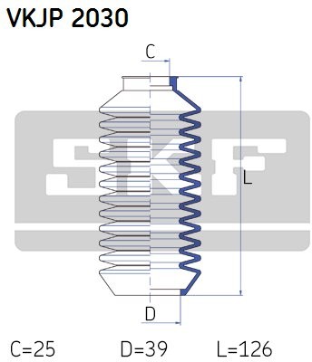 SKF Zestaw osłon, układ kierowniczy VKJP 2030