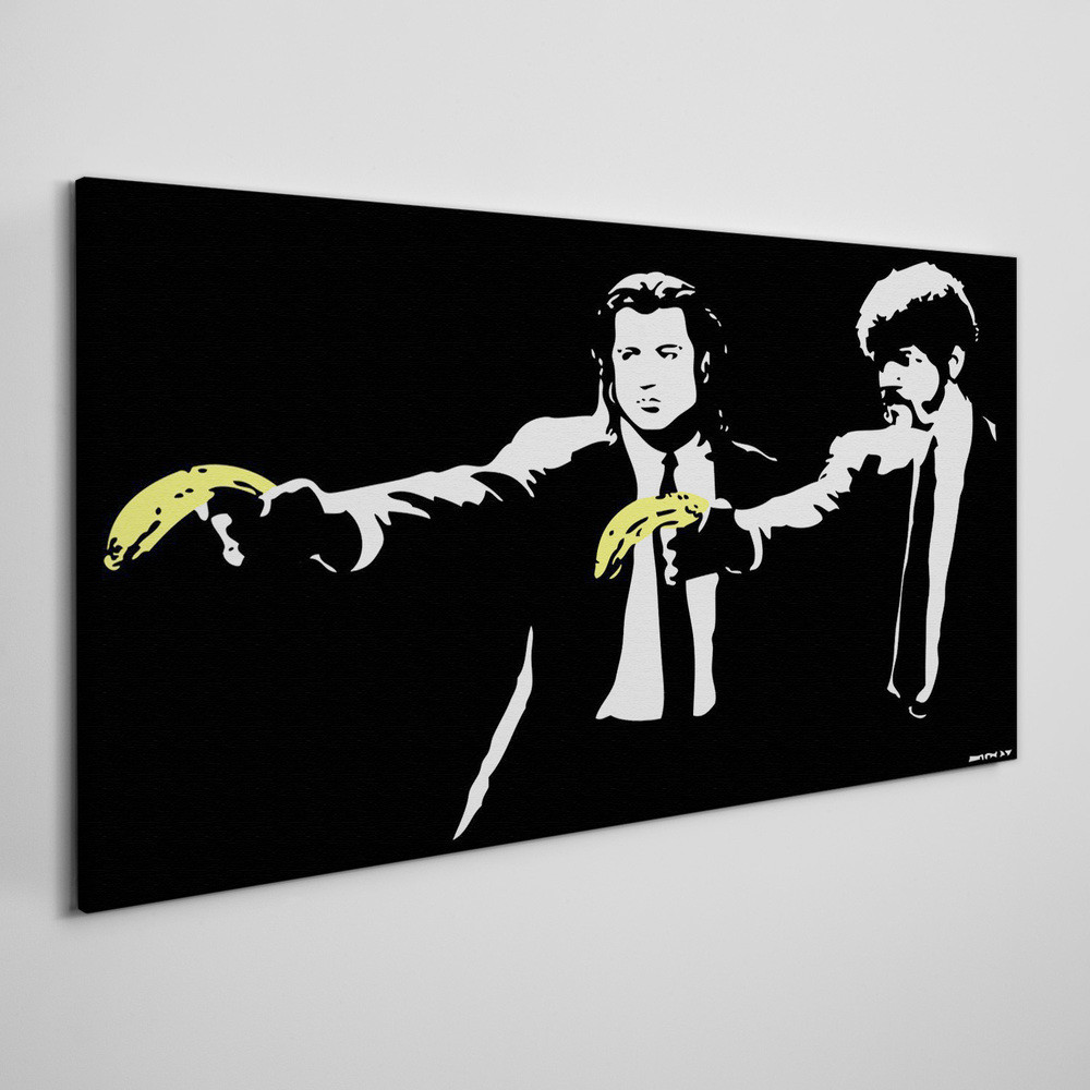 PL Coloray Obraz na Płótnie Pulp Fiction Banksy 100x50cm