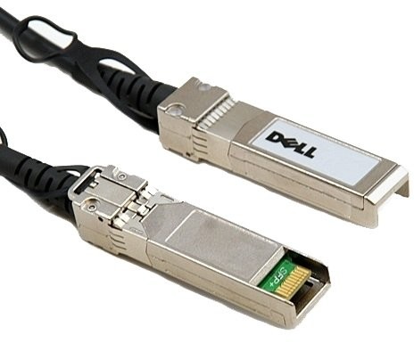Dell DELL SFP +, 7 m  kabel sieciowy (7 m, SFP +, SFP +, męski/męski, miedź, 10 GBASE, czarny, srebrny) 091E232