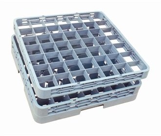 Vogue f612 szklany Rack, 16 przegródek, szary F612