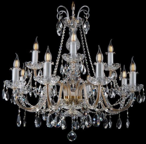Elita bohemia Żyrandol kryształowy 12-ramienny - Bohemia L 116/8+4/02 PB