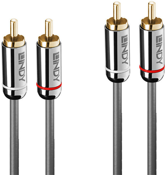 Lindy 35348 Kabel 2x RCA 2x RCA Cromo Line 5m LY-35348