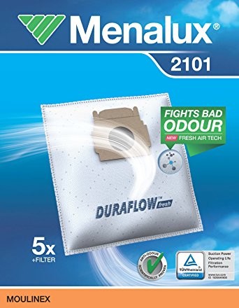 Menalux Duraflow 2100 5 x worki do odkurzacza do Moulinex/Privileg 2043409