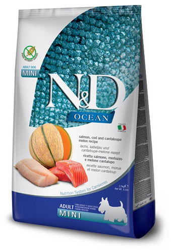 Farmina N&D Ocean Dog Adult Mini salmon cod & canatloupe melon 7 kg