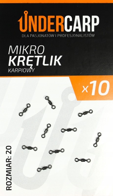 UnderCarp Mikro krętlik karpiowy 10szt