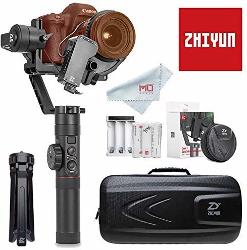 Zhiyun Power O.I.S. Crane 2 (najnowsza wersja) jest to 3-osiowy rączka Gimbal ciąg z regulacja ostrości do kamer bezlusterkowych i lustrzanek DSLR () do 3,2 kg, m. in. pasuje do: