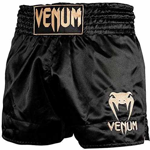 Venum Klasyczne szorty unisex tajskie, czarny, xl