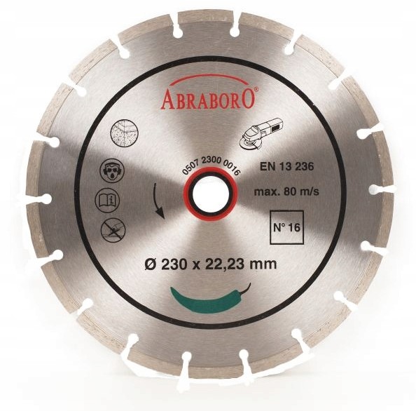 ABRABORO Tarcza diamentowa 125 x 22/7 N16, standar