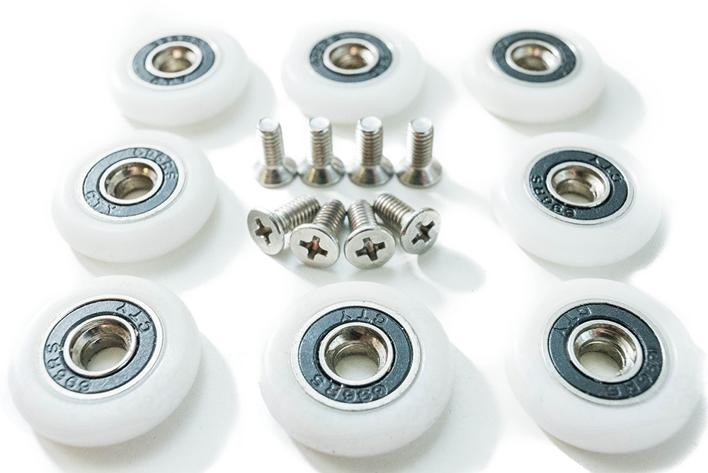 8szt Kółko Rolki Rolka Do Kabiny Prysznicowej 23mm