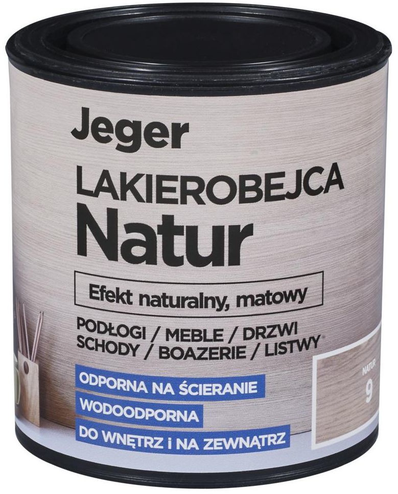 JEGER Lakierobejca NATUR 0.5 l kolor 6 Efekt naturalny matowy JEGER